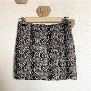 Free People Snakeskin Miniskirt